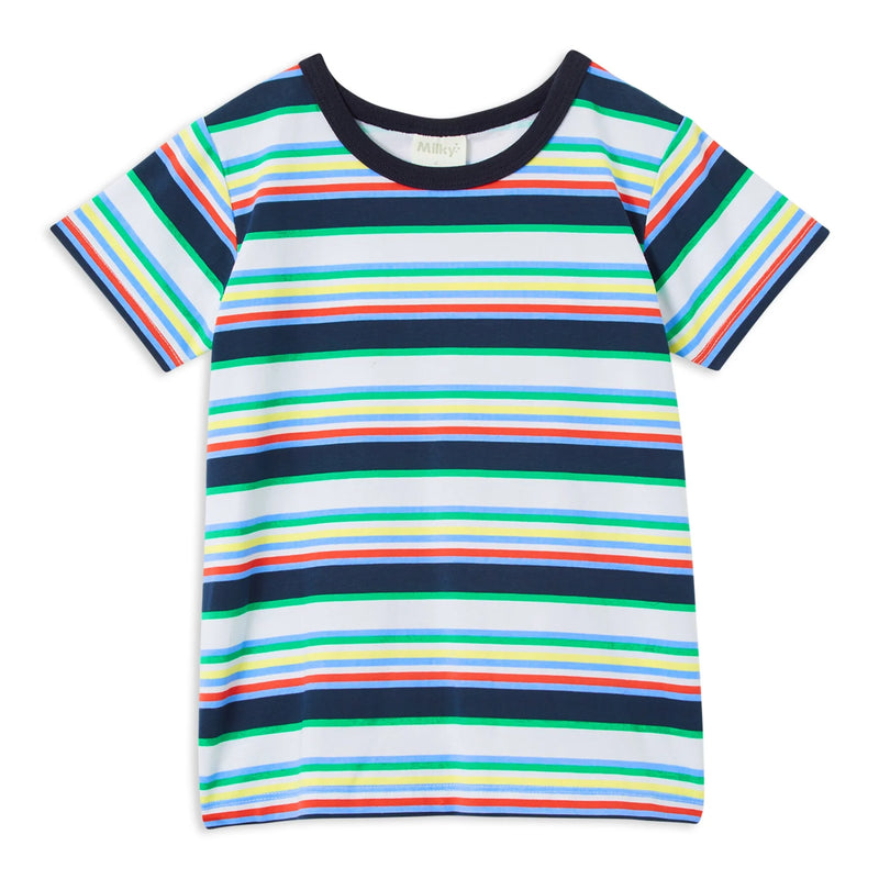 MILKY BABY MULTI STRIPE TEE