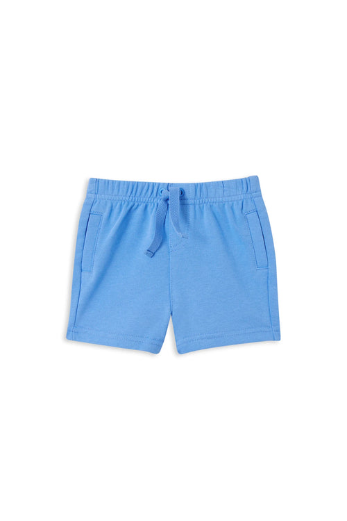 MILKY SKY BLUE FLEECE BABY SHORT