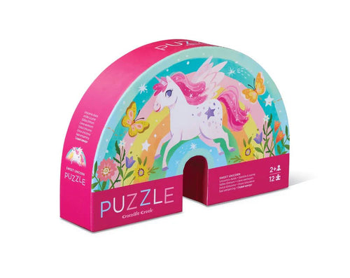 CROCODILE CREEK MINI PUZZLE 12PC - SWEET UNICORN