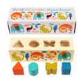 WOOD SHAPE SORTER - WILD WONDER