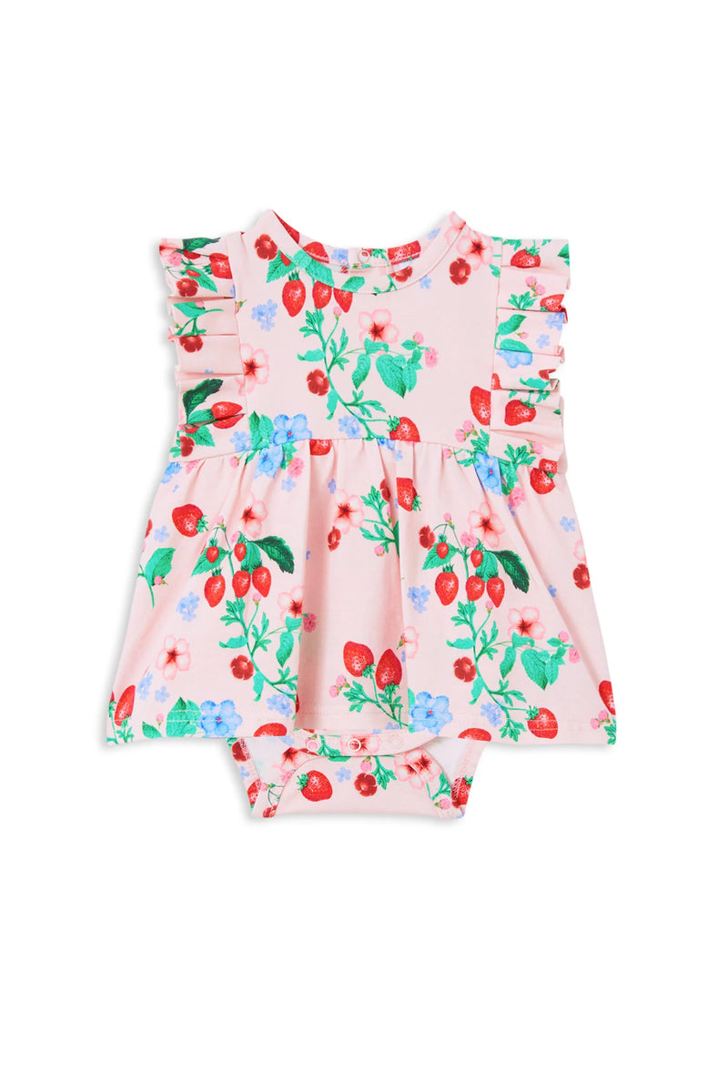 MILKY VERY BERRY FRILL BABY DRESS