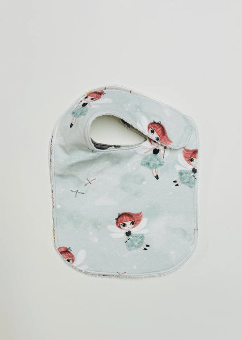 LITTLE WARRIOR & CO ORGANIC COTTON FEEDING BIB - STARDUST