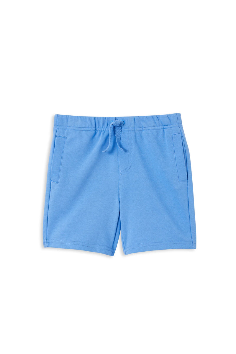 MILKY SKY BLUE FLEECE SHORT