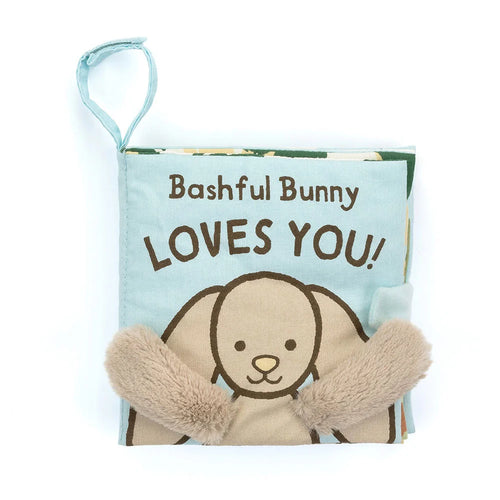 JELLYCAT BASHFUL BUNNY LOVES YOU FABRIC BOOK