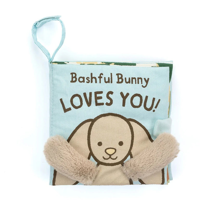 JELLYCAT BASHFUL BUNNY LOVES YOU FABRIC BOOK