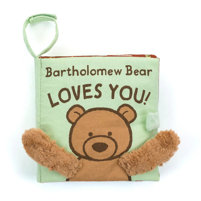 JELLYCAT BARTHOLOMEW BEAR LOVES YOU FABRIC BOOK