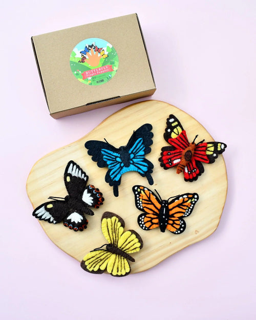 TARA TREASURES BUTTERFLIES FINGER PUPPET SET