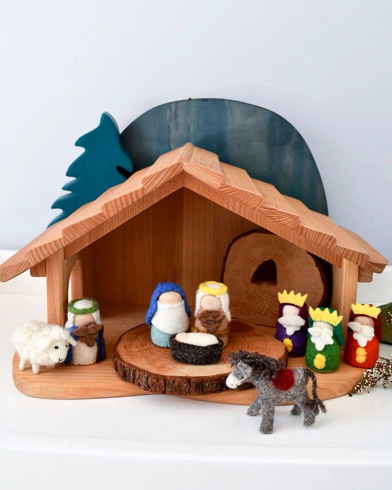 TARA TREASURES FELT NATIVITY PEG DOLL SET