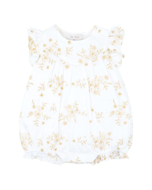 FOX & FINCH SWEET SPOT EMBROIDERED ROMPER