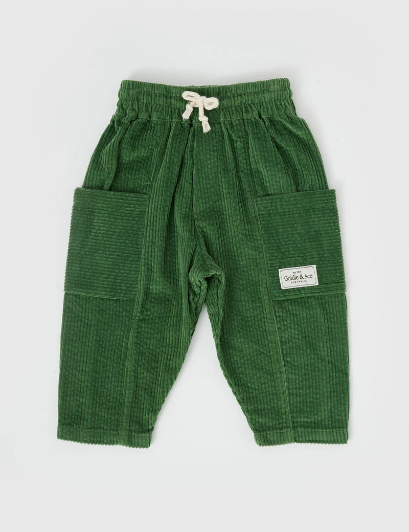 GOLDIE & ACE KIT CORDUROY POCKET PANT PINE