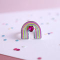 MON COCO RAINBOW HEART RING