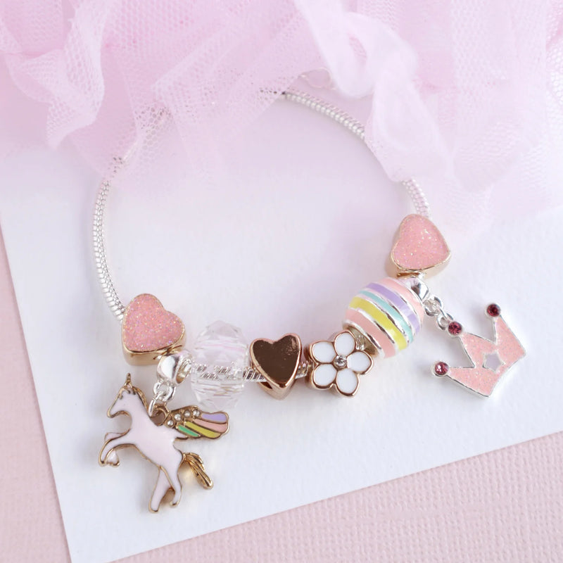 LAUREN HINKLEY CELESTIAL UNICORN CHARM BRACELET