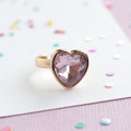 MON COCO GEM HEART RING