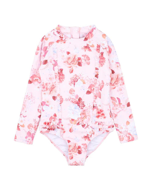 MINIHAHA PHEOBE PRINT LS SUNSUIT