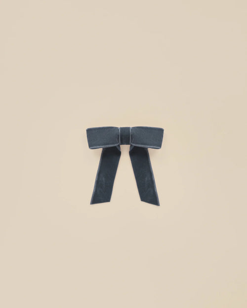 NORA LEE VELVET BOW - MIDNIGHT