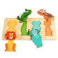 WOODEN PUZZLE COLOURFUL CREATURES