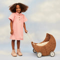 OLLI ELLA RATTAN MOON STROLLEY - NATURAL