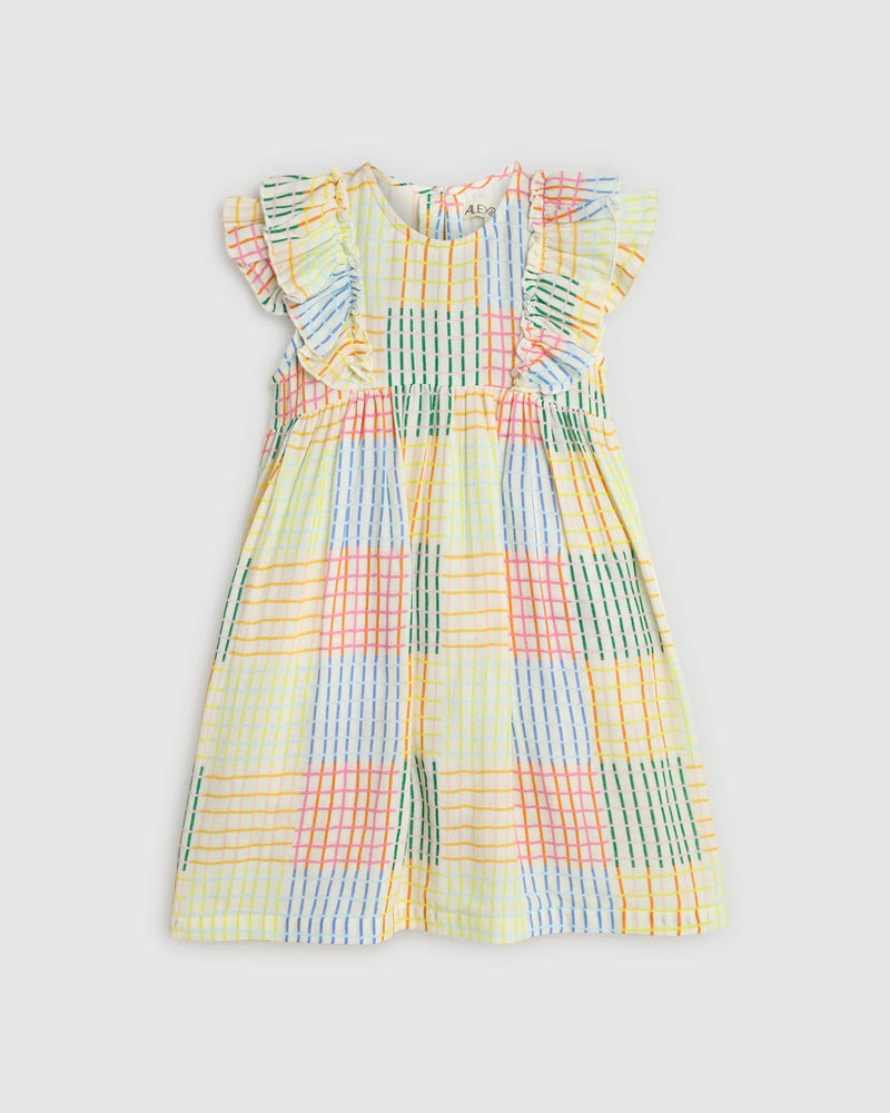 ALEX & ANT LOUISA DRESS CRAZY GINGHAM