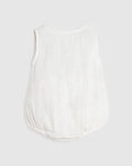 ALEX & ANT BONNIE PLAYSUIT WHITE