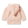 WILSON & FRENCHY KNIT BUTTON JACKET BLUSH