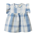 NATURE BABY BONNIE DRESS LINEN CLYDE CHECK