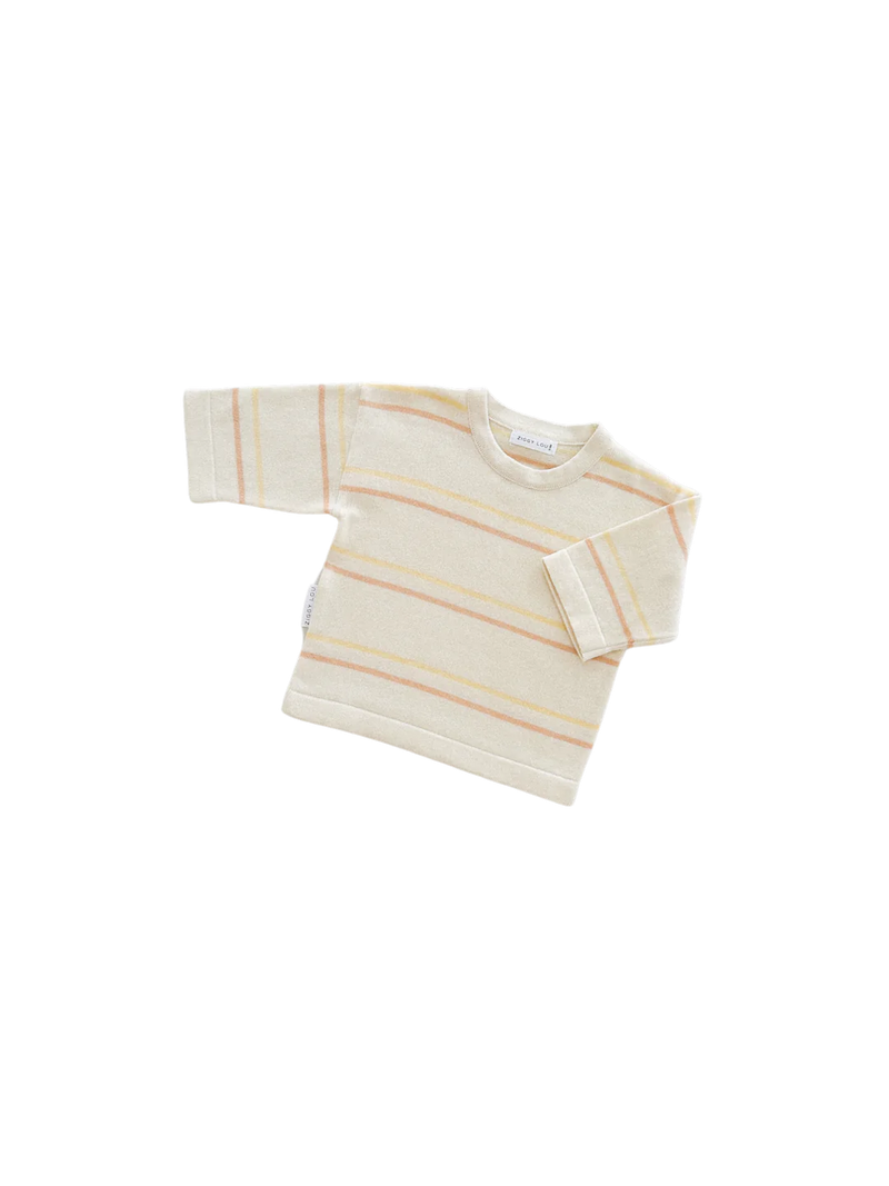 ZIGGY LOU LONG SLEEVE TEE VANILLA STRIPE