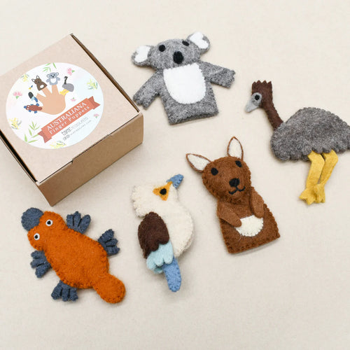 TARA TREASURES EURTRALIAN ANIMALS (A )-FINGER PUPPET SET