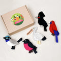 TARA TREASURES EURTRALIAN COLOURFUL BIRDS FINGER PUPPET SET