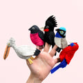 TARA TREASURES EURTRALIAN COLOURFUL BIRDS FINGER PUPPET SET