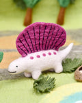 TARA TREASURES FELT DIMETRODON DINOSAUR TOY