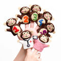 TARA TREASURES FINGER PUPPET SET-FIVE LITTLE MONKEYS