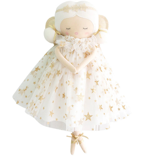 ALIMROSE WILLOW FAIRY DOLL-IVORY GOLD STAR