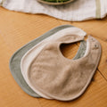 NATURE BABY DRIBBLE BIBS 3 PACK NATURAL/NOUGAT/LILY