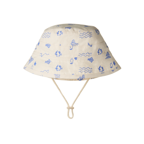 NATURE BABY BUCKET SUNHAT ATLANTIC PRINT