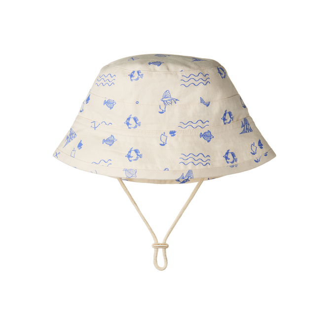 NATURE BABY BUCKET SUNHAT ATLANTIC PRINT