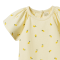 NATURE BABY FAYE BODYSUIT LITTLE LEMON CREAM PRINT