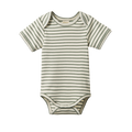 NATURE BABY SHORT SLEEVE BODYSUIT NETTLE SAILOR STRIPE