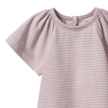 NATURE BABY FAYE TEE LILAC/NATURAL PINSTRIPE