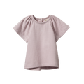 NATURE BABY FAYE TEE LILAC/NATURAL PINSTRIPE