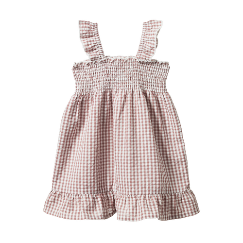 NATURE BABY GALA DRESS TWILIGHT CHECK