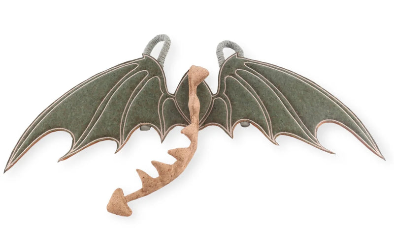 THREE TOTS CORK LEATHER DRAGON WINGS