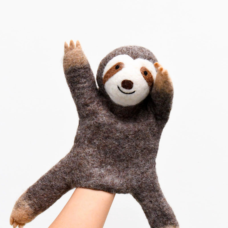 TARA TREASURES HAND PUPPET-SLOTH