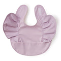 LAVENDER FRILL SNUGGLE BIB