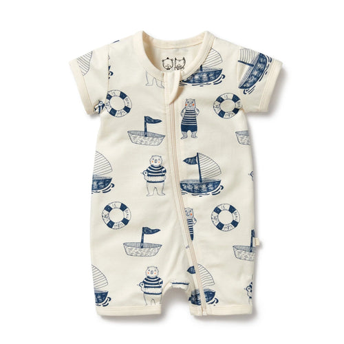 WILSON & FRENCHY NAUTICAL BEAR ORG BOYLEG ZIPSUIT