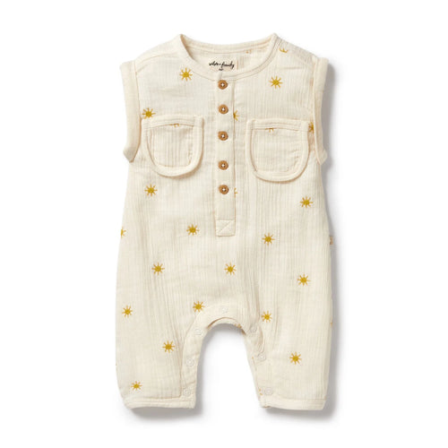 WILSON & FRENCHY SUNSHINE CRINKLE GROWSUIT