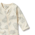 WILSON & FRENCHY FOREVER FERNS ORGANIC POINTELLE ZIPSUIT