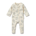 WILSON & FRENCHY FOREVER FERNS ORGANIC POINTELLE ZIPSUIT