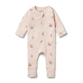 WILSON & FRENCHY PEACHES ORGANIC POINTELLE ZIPSUIT